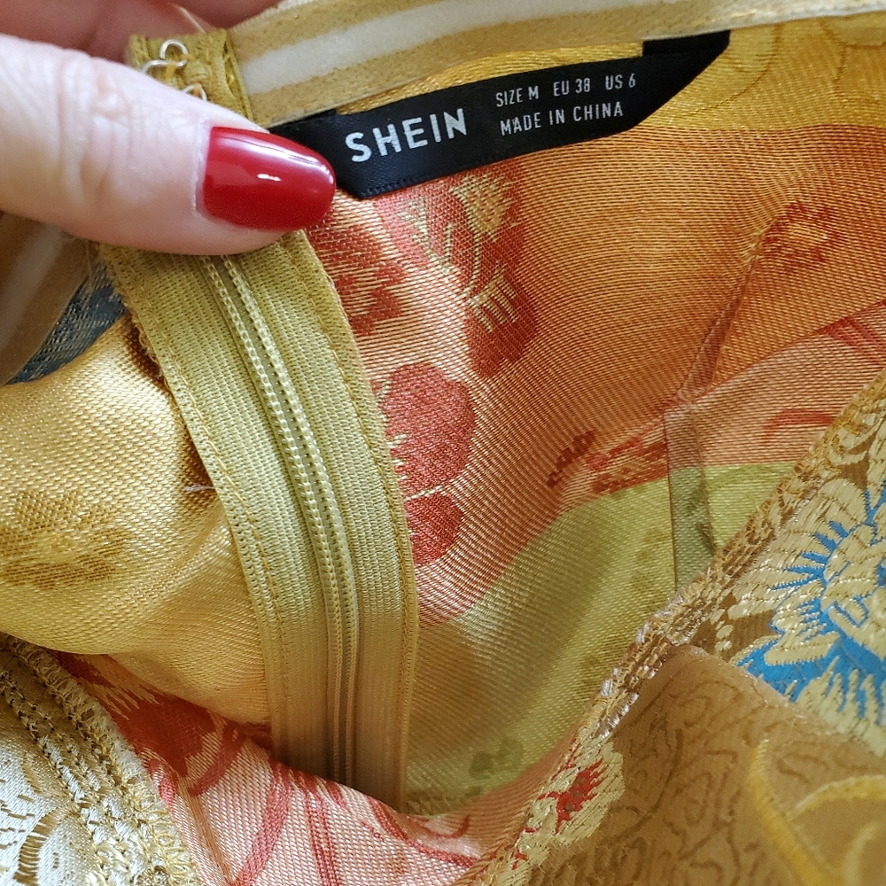 Strapless Gold Mini Dress! - Picture 5 of 7